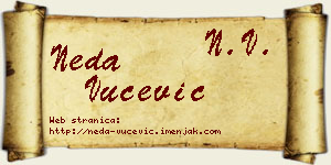 Neda Vučević vizit kartica